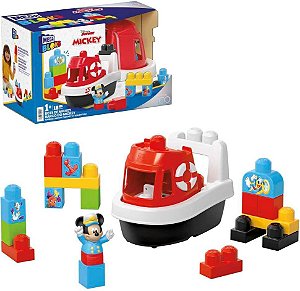 Mega Bloks Disney Jogo de Construção Barco do Mickey - HPB50 - Mattel