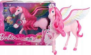 Barbie Cavalo Pegasus Com Luz e Som - HLC40 - Mattel