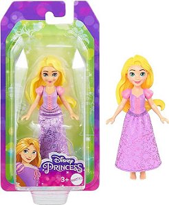 Disney Mini Princesa Rapunzel - 09 cm - HLW70 - Mattel