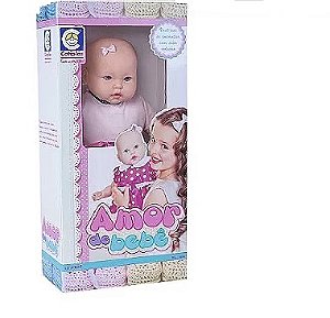 Boneca Amor De Bebe Bebezao Pesadinho - 2235 - Cotiplás