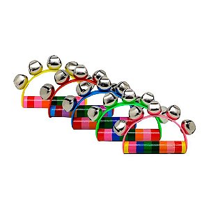 Instrumento Madeira Chocalho com Guizos -333.45.99 - Toy Mix