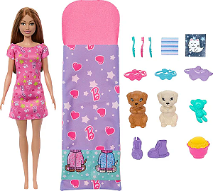 Barbie Festa Do Pijama Com Cachorrinhos - HXN01 - Mattel