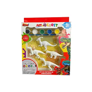 Kit Pintura de Dinossauros Art Cra - ZP01169 - Zoop Toys