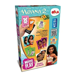 Jogo Memo Play Moana 2 - 1295 - Elka