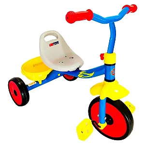 Triciclo Infantil Azul Suporta 30Kg - 1802 - Unitoys