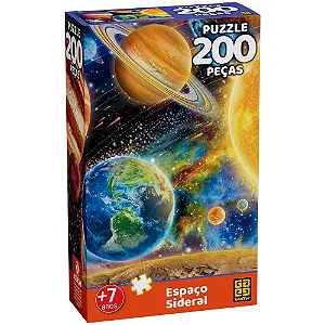 Quebra-cabeça 200 peças Espaço Sideral - 4565 - Grow