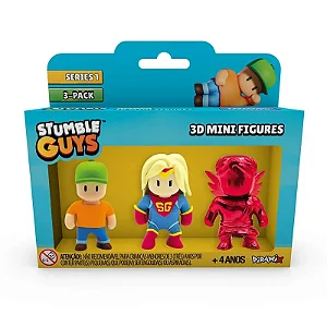 Boneco Stumble Guys Mr Stbl/Super Gal/Dynamitron/Rb Cupid  - 900037 - Estrela