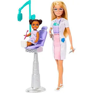 Boneca Barbie Profissões Dentista - JCR71 - Mattel