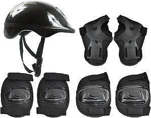 Kit de Proteção Radical Plus Infantil Preto M 55-59cm - DMR5486