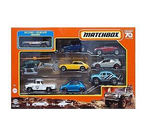 Matchbox Pack 9 Veículos - X7111/HKY05 - Mattel