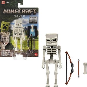 Minecraft  Figura de ação Esqueleto e acessórios - JFR44 - Mattel