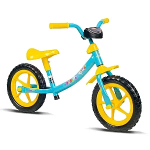 Bicicleta Infantil Balance Push Azul e Amarelo - 10458 Verden