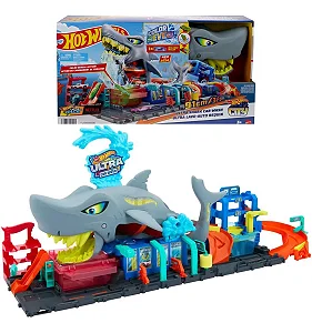 Pista Hot Wheels Lava Rápido Mega Tubarão - HTN82 - Mattel