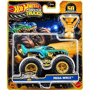 Hot Wheels 1:64 - Mega-Wrex Monster Truck Trophy Champions - JDV96/JDW01 - Mattel