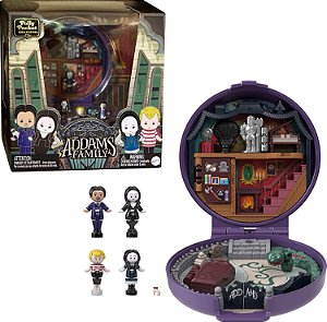 Polly Pocket Conjunto de Coleção Addams Family Collector Compact - HXW25 - Mattel