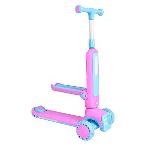 Patinete Radical 2 em 1 - Rosa - DMR6936 - Dm Toys