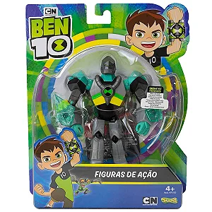Boneco Ben 10 Minifigura  Articulada 10 Cm -  1750 - Sunny