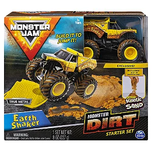 Monster Jam - Playset C/ Carrinho e Massaareia Earth Shaker - 2028 - Sunny