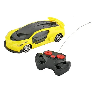 Carro de Controle Remoto com 7 funções Amarelo RC24378   Zippy Toys