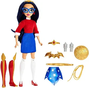 Boneca Dc Super Hero Girls Mulher Maravilha 2 Em 1 GBY51 Mattel