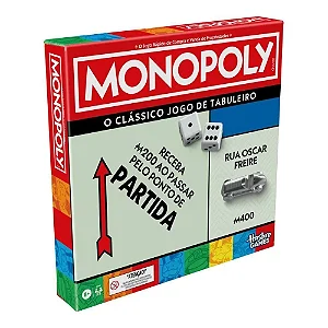 Jogo De Tabuleiro Monopoly Clássico - G0009 - Hasbro