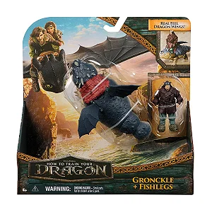 Boneco Melequento Dragão Gronckle - Como Treinar o Seu Dragão 4465 - Sunny