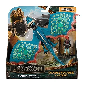 Boneco Como Treinar Seu Dragao Astrid e Dragao Deadly Nadde - 4465 - Sunny