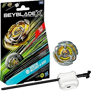 Beyblade X Piao e Lançador Arrow Wizard 4-80B - F9582 - Hasbro