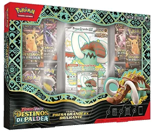 Box Pokémon Destinos de Paldea - Presa Grande EX - 33799 - Copag