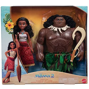 Bonecos Disney Moana e Maui - JDD42 - Mattel