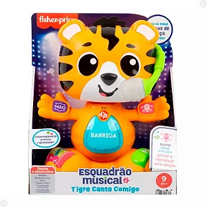 Fisher-Price Esquadrão Musical Tigre Cante Comigo -HYL13 - Mattel