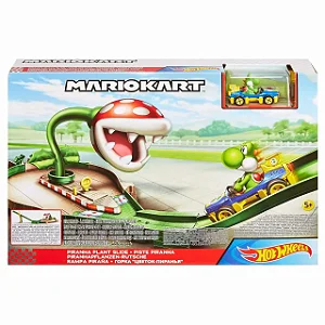 Hot Wheels Pista Mario Kart Planta Piranha Yoshi - GCP26 - Mattel
