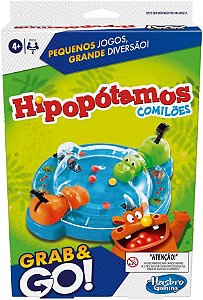 Jogo Grab and Go Hipopótamos Comilões  - F8255 - Hasbro