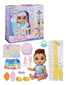 Boneca Baby Alive Grows Up Morena - Cresce de Verdade Com Falas - G1445 - Hasbro
