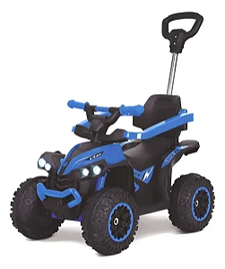 Quadriciclo Eletrico 2em 1 Pimpi Flash Wheels 6V- Azul - 21004