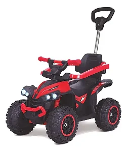 Quadriciclo Eletrico 2 em 1 Pimpi Flash Wheels 6V- Vermelho - 21005
