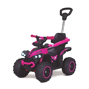 Quadriciclo Eletrico 2 em 1 Pimpi Flash Wheels 6V- Rosa - 21006