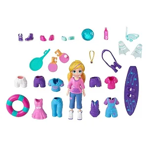 Boneca Polly Pocket Conjunto Aventura Incrível - GBF85 GBF86 - Mattel