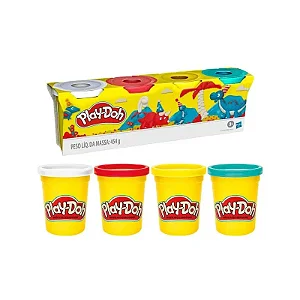 Massa de Modelar Play-Doh - 04 Cores Sortidas - G0861 - Hasbro