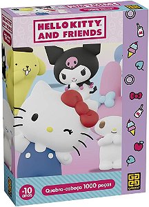 Quebra-cabeça 1000 peças Hello Kitty and Friends - Grow 4987