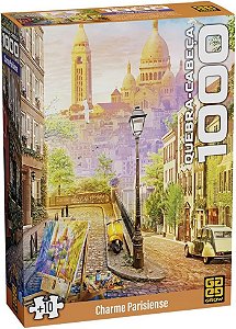 Quebra-cabeça 1000 peças Charme Parisiense - Grow 4923