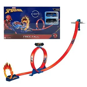 Pista De Carrinhos Queda Livre Homem-Aranha - Candide 58105