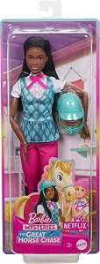 Boneca Barbie Brooklyn Equitação HXJ39 Mattel