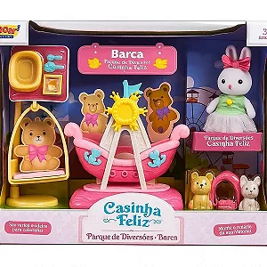 Casinha Feliz Parque de Diversoes e Barca - Zoop TOYS ZP01355