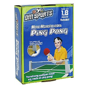 Rede Retrátil para Ping Pong - DMT6729 Dm Toys