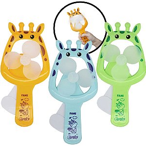 Mini Ventilador Infantil Girafa Cores Sortidas - DMT0181 Dm Toys