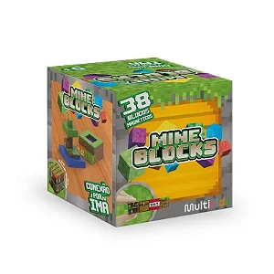 Blocos Magnéticos Mineblocks - 38 Blocos - Modelos Sortidos - BR2511 Multikids