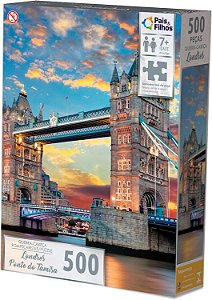 Quebra-Cabeça 500 Peças - Londres Ponte do Tamisa - 792461 Pais & Filhos