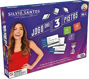 Jogo das 3 Pistas Licenciado SBT Original - 793389 Pais & Filhos