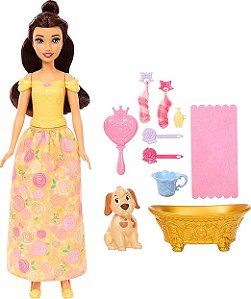 Boneca Bela com Cachorrido JFC42 Mattel
